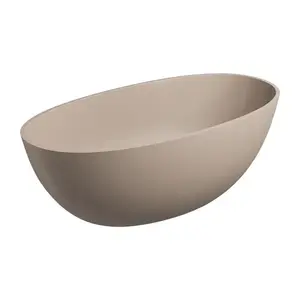 OMNIRES SHELL M+ Volně stojící vana, 148 x 75 cm, béžová mat SHELL148WWDB obraz