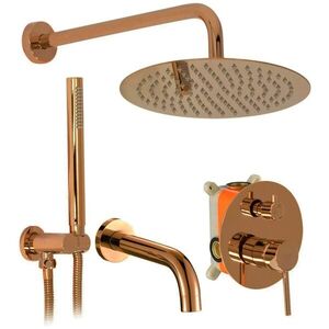 REA Podomítková koupelnová sada LUNGO Copper + BOX REA-P7998 obraz