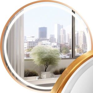 REA Zrcadlo LED 50cm MMJ BRUSH ROSE GOLD HOM-05505 obraz