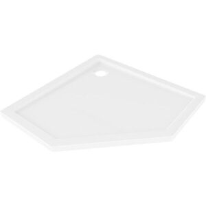 MEXEN Flow pětiboká sprchová vanička slim 80 x 80, bílá lesk 46P108080 obraz