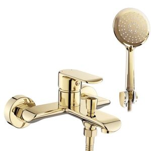REA Vanová nástěnná baterie BLOOM gold REA-B6389 obraz