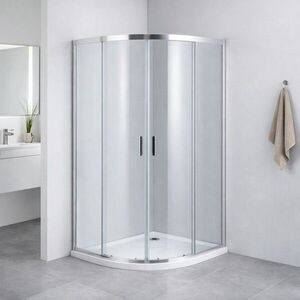 HOPA Sprchový kout BARCELONA PLUS Barva rámu Chrom/Leštěný hliník (ALU), Rozměr A 80, Rozměr B 80, Směr zavírání Univerzální Levé / Pravé, Výplň Grape bezpečnostní sklo 5 / 6 mm OLBPAL80CGBV obraz