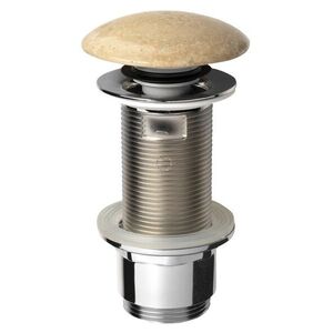 SAPHO BLOK umyvadlová výpust 5/4“, click-clack, zátka leštěný béžový travertin 2401-901 obraz
