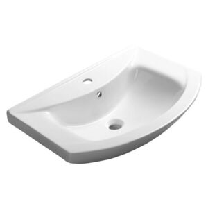 AQUALINE ZERO keramické umyvadlo nábytkové 65x46cm, bílá 6065 obraz