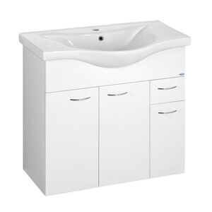 AQUALINE KERAMIA FRESH umyvadlová skříňka 75, 2x74x34, 4cm, bílá 50082A obraz