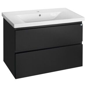 AQUALINE ALTAIR umyvadlová skříňka 86, 5x60x45cm, černá mat AI690 obraz