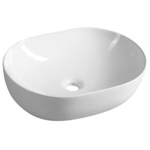 AQUALINE Keramické umyvadlo na desku 49x36cm, bílá CA490 obraz