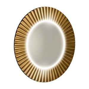 SAPHO PRIDE STRIP kulaté zrcadlo s LED osvětlením v rámu ø 75cm, bronz PD754 obraz