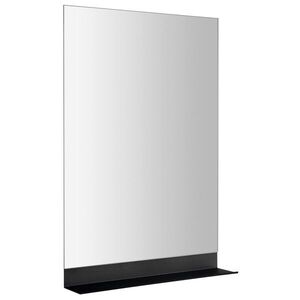 AQUALINE SECA zrcadlo s policí 40x65cm, CU free, černá mat 22491S obraz