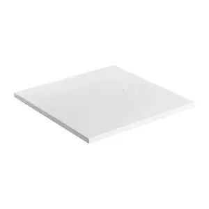 OMNIRES Sprchová vanička AQUAROCK kompozit, protiskluzová, čtvercová 80 x 80 cm, bílá mat AQUAROCK80-KBM obraz