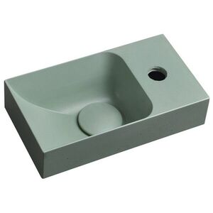 SAPHO PICCOLINO betonové umývátko 30, 8x17cm, baterie vpravo, zelená mat PK30523 obraz