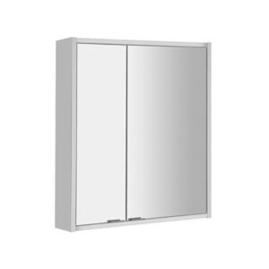 SAPHO BATU galerka 60x71x15cm, 2x LED osvětlení, bílá lesk 1141120 obraz