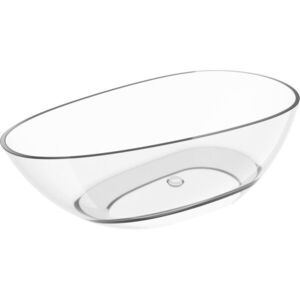 MEXEN Glass clear volně stojící vana transparentna 170 x 85, korek chrom 58061708508 obraz