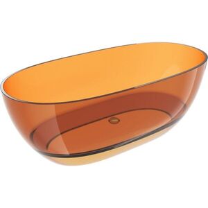 MEXEN Pure rust volně stojící vana transparentna 170 x 80, korek chrom 58071708006 obraz