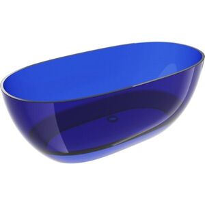 MEXEN Pure sapphire volně stojící vana transparentna 170 x 80, korek chrom 58071708016 obraz