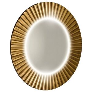 SAPHO PRIDE STRIP kulaté zrcadlo s LED osvětlením v rámu ø 90cm, bronz PD954 obraz