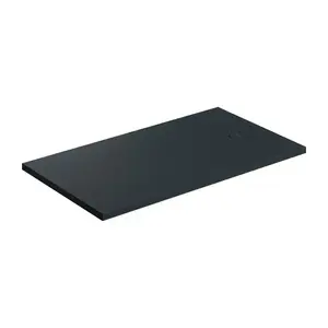 OMNIRES Sprchová vanička AQUAROCK kompozit, protiskluzová, obdélníková 80 x 140 cm, černá láva AQUAROCK80-140BLV obraz