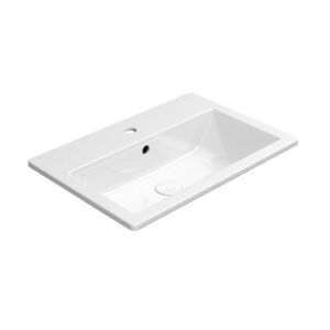 GSI KUBE X keramické umyvadlo zápustné 58x40cm, bílá ExtraGlaze 9433111 obraz