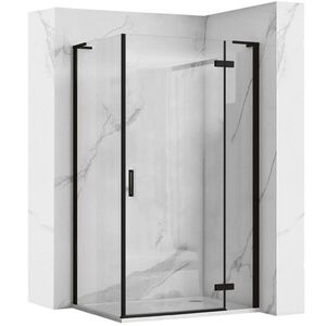 REA/S Sprchová kabina Hugo Black 100x80 KPL-45224 obraz