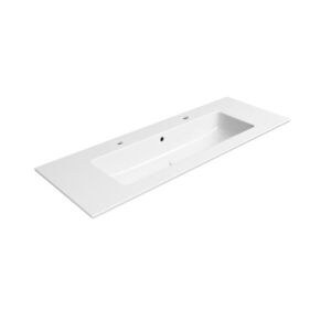 GSI PURA keramické dvojumyvadlo Slim 122x46cm, bílá ExtraGlaze 8887211 obraz