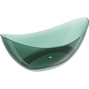 MEXEN Vea teal volně stojící vana transparentna 180 x 80, korek chrom 58091808011 obraz