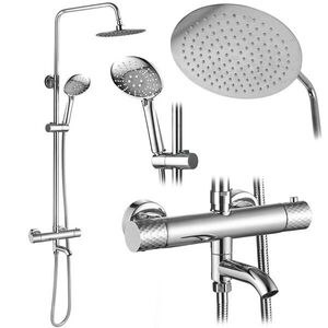 REA Sprchová sada s termostatem LUNGO Diamond Chrome REA-P5961 obraz