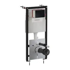 OMNIRES SET: STRONGFRAME Rám do podomítkové instalace s ECO splachováním + MINIMAL splachovací tlačítko, matná černá STFWCECO1M-RBLM obraz
