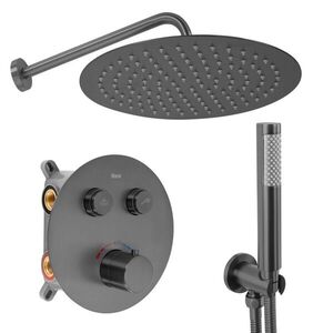 REA Podomítková sprchová sada Lungo Titan + BOX REA-P6385 obraz