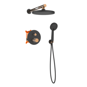 INVENA Podomítková sada s baterií Moonlight Trend, černá/rose gold BS-77-014-V obraz