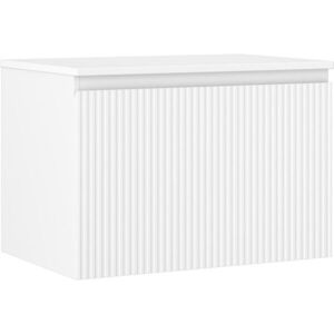 MEXEN/S Rivel koupelnová skříňka pod umyvadlo 70 cm s deskou, 1 šuplík, reliéf , bílá mat 91A20-07047-1-BFC01 obraz