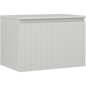 MEXEN/S Rivel koupelnová skříňka pod umyvadlo 70 cm s deskou, 1 šuplík, reliéf , šedá mat 91A20-07047-1-BFC62 obraz