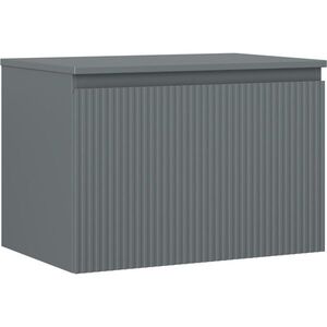 MEXEN/S Rivel koupelnová skříňka pod umyvadlo 70 cm s deskou, 1 šuplík, reliéf , grafit mat 91A20-07047-1-BFC66 obraz