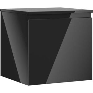 MEXEN/S Orio koupelnová skříňka pod umyvadlo 50 cm s deskou, 1 šuplík, černá lesk 91A10-05047-1-BFC70 obraz