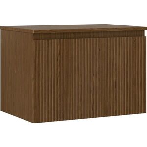 MEXEN/S Rivel koupelnová skříňka pod umyvadlo 70 cm s deskou, 1 šuplík, reliéf , ořech 91A20-07047-1-BFC86 obraz