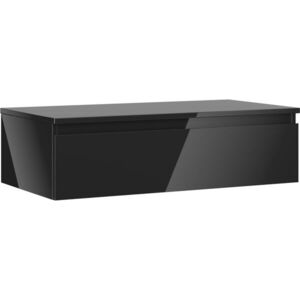 MEXEN/S Orio koupelnová skříňka pod umyvadlo 90 cm s deskou, 1 šuplík, černá lesk 91A10-09023-1-BFC70 obraz