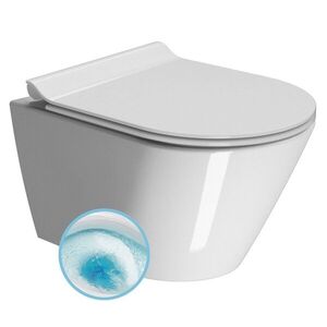 GSI KUBE X závěsná WC mísa, GeniusFlush, 36x50cm, bílá ExtraGlaze 941211 obraz