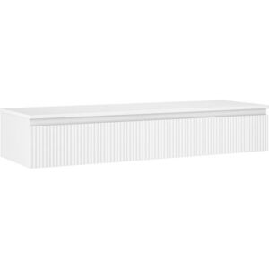 MEXEN/S Rivel koupelnová skříňka pod umyvadlo 140 cm s deskou, 1 šuplík, reliéf , bílá mat 91A20-14023-1-BFC01 obraz