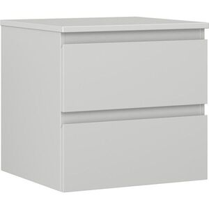 MEXEN/S Orio koupelnová skříňka pod umyvadlo 50 cm s deskou, 2 zásuvky, šedá mat 91A10-05047-2-BFFC62 obraz