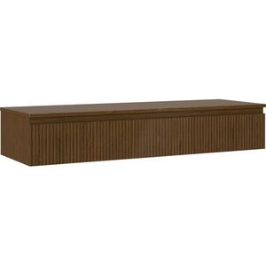 MEXEN/S Rivel koupelnová skříňka pod umyvadlo 140 cm s deskou, 1 šuplík, reliéf , ořech 91A20-14023-1-BFC86 obraz