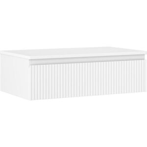 MEXEN/S Rivel koupelnová skříňka pod umyvadlo 80 cm s deskou, 1 šuplík, reliéf , bílá mat 91A20-08023-1-BFC01 obraz