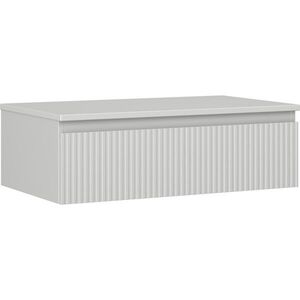 MEXEN/S Rivel koupelnová skříňka pod umyvadlo 80 cm s deskou, 1 šuplík, reliéf , šedá mat 91A20-08023-1-BFC62 obraz
