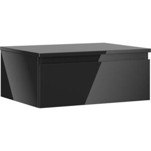 MEXEN/S Orio koupelnová skříňka pod umyvadlo 60 cm s deskou, 1 šuplík, černá lesk 91A10-06023-1-BFC70 obraz