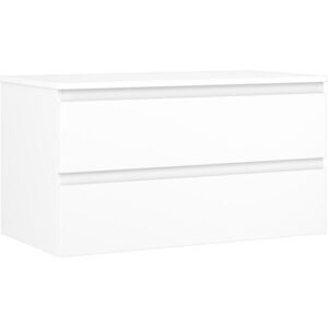 MEXEN/S Orio koupelnová skříňka pod umyvadlo 90 cm s deskou, 2 zásuvky, bílá mat 91A10-09047-2-BFFC01 obraz