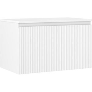 MEXEN/S Rivel koupelnová skříňka pod umyvadlo 80 cm s deskou, 1 šuplík, reliéf , bílá mat 91A20-08047-1-BFC01 obraz