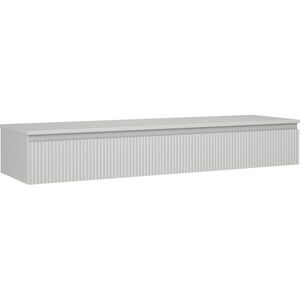 MEXEN/S Rivel koupelnová skříňka pod umyvadlo 160 cm s deskou, 1 šuplík, reliéf , šedá mat 91A20-16023-1-BFC62 obraz