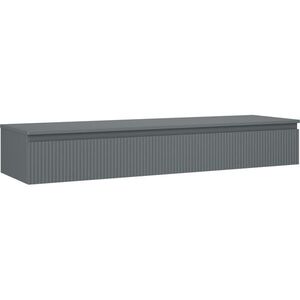 MEXEN/S Rivel koupelnová skříňka pod umyvadlo 160 cm s deskou, 1 šuplík, reliéf , grafit mat 91A20-16023-1-BFC66 obraz