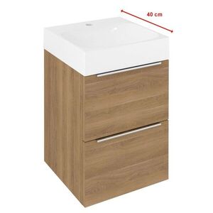 SAPHO EMONA umyvadlová skříňka 39, 4x55x39cm, dub cuneo EM040-2525 obraz