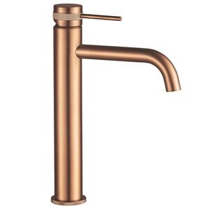 REA Umyvadlová baterie Lungo Grip broušené Copper, vysoká REA-B8988 obraz