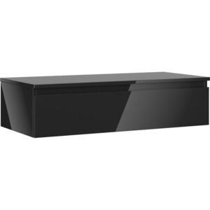 MEXEN/S Orio koupelnová skříňka pod umyvadlo 100 cm s deskou, 1 šuplík, černá lesk 91A10-10023-1-BFC70 obraz