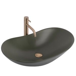 REA Umyvadlo na desku ROYAL Olive Matt REA-U6372 obraz
